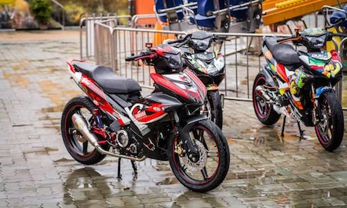 Bản độ Exciter 150 Duka Family “hàng độc” của biker Sài Gòn