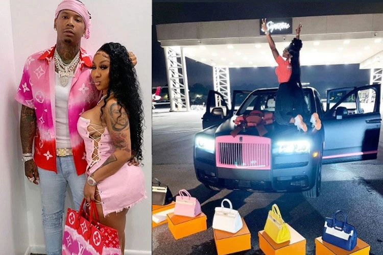 Rolls-Royce Cullinan nội thất tím độc quyền của Rapper Moneybagg Yo