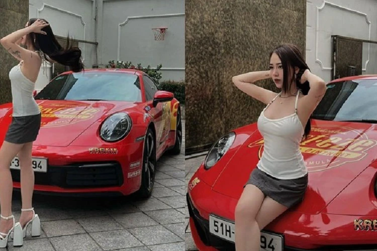 Con gái Minh Nhựa - Joyce Phạm "thay áo" Porsche 911 Carrera hơn 8 tỷ