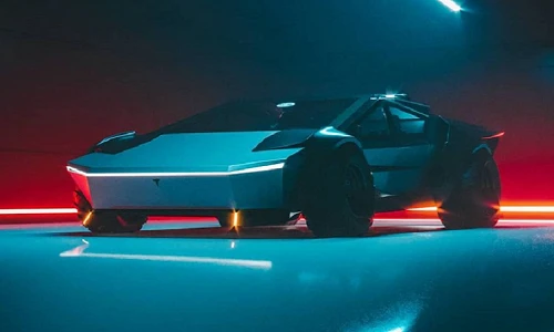 Siêu xe Cyber Roadrunner "mượn" thiết kế của Tesla Cybertruck