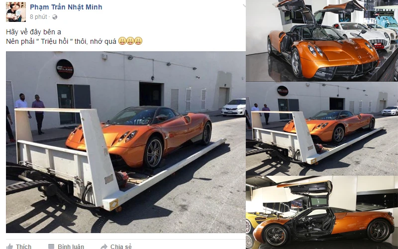 Đại gia Minh Nhựa tậu “thần gió” Pagani Huayra 78 tỷ