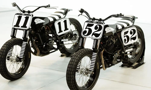 Bộ đôi môtô Suzuki và Honda độ phong cách Flat Tracker