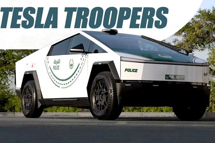 Siêu bán tải điện Tesla Cybertruck gia nhập đội "săn bắt cướp" Dubai