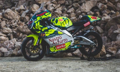 "Xế nổ 2 kỳ" Aprilia RS250 độ phong cách Valentino Rossi
