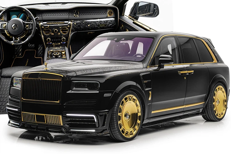 Ngắm SUV siêu sang Rolls-Royce Cullinan dát vàng độc nhất vô nhị