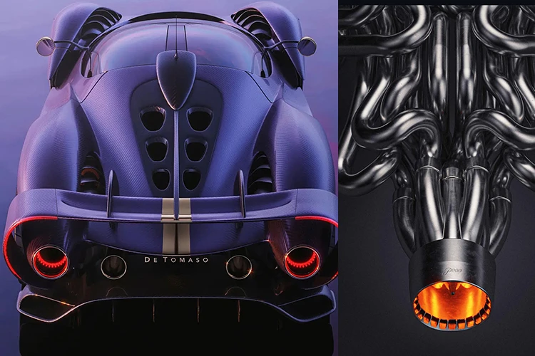 De Tomaso P900 hơn 94 tỷ đồng và “tuyệt tác nghệ thuật” ống xả