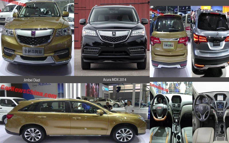 "Xế hộp Tàu" nhái Acura MDX giá 335 triệu đồng