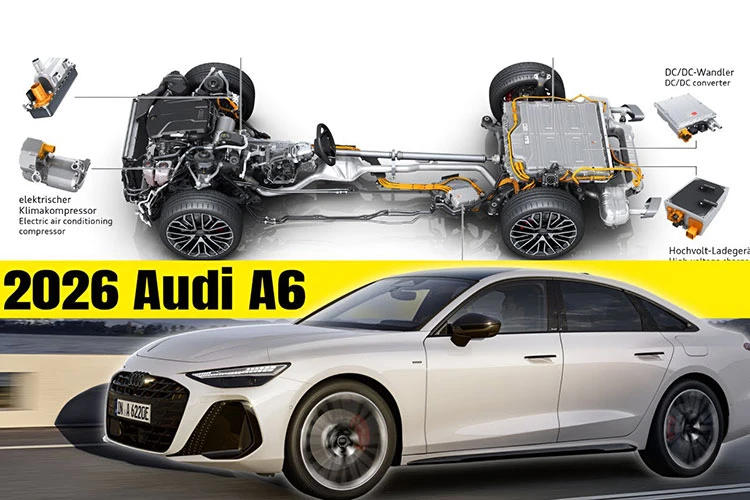 Audi A6 PHEV 2026 ra mắt. chốt giá từ 1,75 tỷ đồng