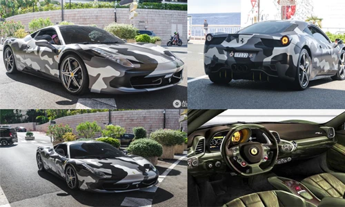 Bản độ siêu xe Ferrari 458 Italia màu "rằn ri" siêu độc