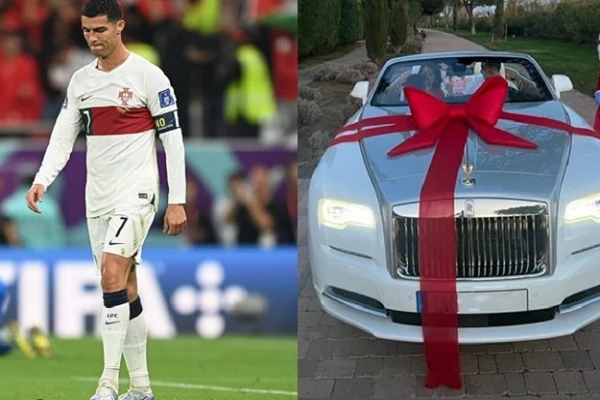 Ronaldo thất nghiệp vẫn được tặng Rolls-Royce Dawn hơn 6 tỷ đồng