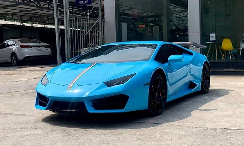 “Lý lịch” siêu xe Lamborghini Huracan màu xanh có 1-0-2 ở Hà Nội