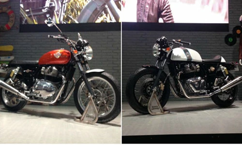 "Soi" bộ đôi môtô Royal Enfield 650 giá rẻ sắp về VN