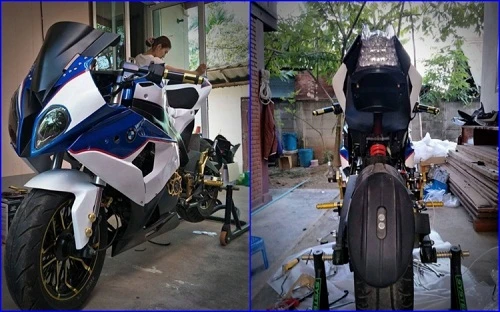 Honda MSX125 độ siêu môtô BMW S1000RR như xịn