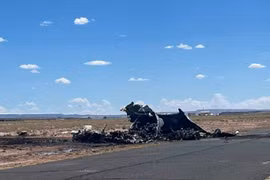 Hiện trường máy bay cứu thương rơi ở Mỹ, 4 người thiệt mạng