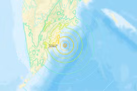 Động đất mạnh 7,8 độ Richter ngoài khơi bờ biển Nga