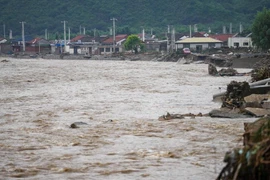 Hình ảnh ngập lụt nghiêm trọng vì mưa lũ ở Bắc Kinh