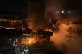 Cảnh tan hoang ở Gaza trong đợt oanh kích dữ dội của Israel