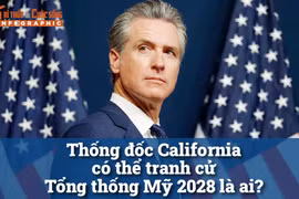 [INFOGRAPHIC] Thống đốc California có thể tranh cử Tổng thống Mỹ 2028 là ai?
