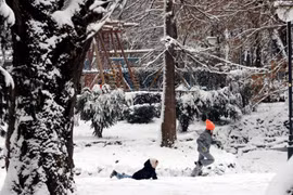 Hình ảnh mùa đông lạnh giá ở Romania