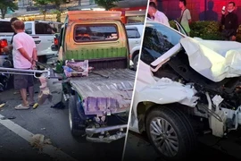 Tai nạn giao thông liên hoàn ở Bangkok, 14 người thương vong