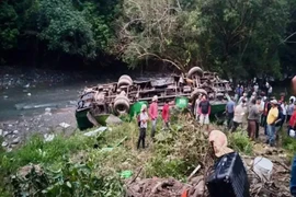 Lật xe buýt ở Mexico, hơn 40 người thương vong