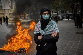 Cảnh sát bắt giữ hàng trăm người trong cuộc biểu tình ở Pháp