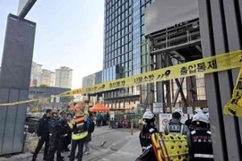 Tai nạn tại công trường xây dựng tàu điện ngầm ở thủ đô Seoul