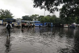 Đường phố ngập lụt vì mưa lớn, 7 người bị điện giật tử vong