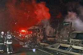 Tai nạn giao thông liên hoàn ở Nhật, hàng chục người thương vong