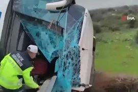 Xe buýt bất ngờ lao ra khỏi đường, 9 người tử vong