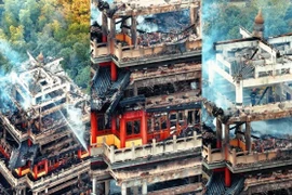 Hỏa hoạn dữ dội tại chùa cổ 1.500 năm tuổi ở Trung Quốc