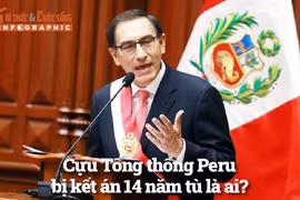 [INFOGRAPHIC] Cựu Tổng thống Peru bị kết án 14 năm tù là ai?