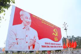 Rực rỡ cờ hoa trên quê hương Bác mừng Đại hội Đảng lần thứ XIV