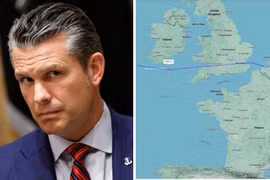 Máy bay chở Bộ trưởng Quốc phòng Mỹ hạ cánh khẩn vì nứt kính