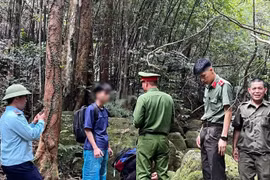 Giải cứu nghẹt thở trong rừng Tây Yên Tử sau cuộc gọi cầu cứu