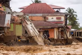 Số người tử vong do lũ lụt, lở đất ở Indonesia tăng lên 442
