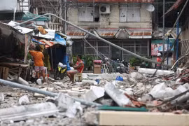 Cảnh tan hoang sau thảm họa động đất ở Philippines