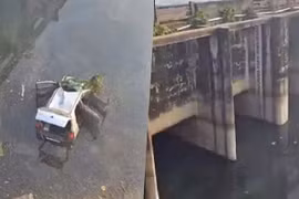 Ô tô trở về từ đám cưới lao xuống kênh, 5 người tử vong