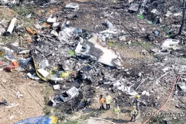 Hiện trường vụ rơi máy bay tuần tra P-3 của Hải quân Hàn Quốc