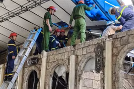 Sập tường công trình xây dựng, một công nhân tử vong