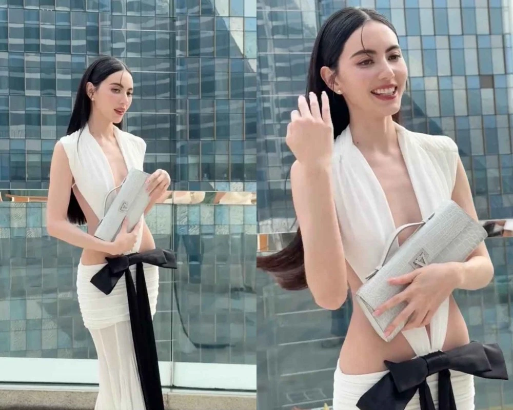 'Ma nữ đẹp nhất Thái Lan' Mai Davika diện váy khoét sâu táo bạo