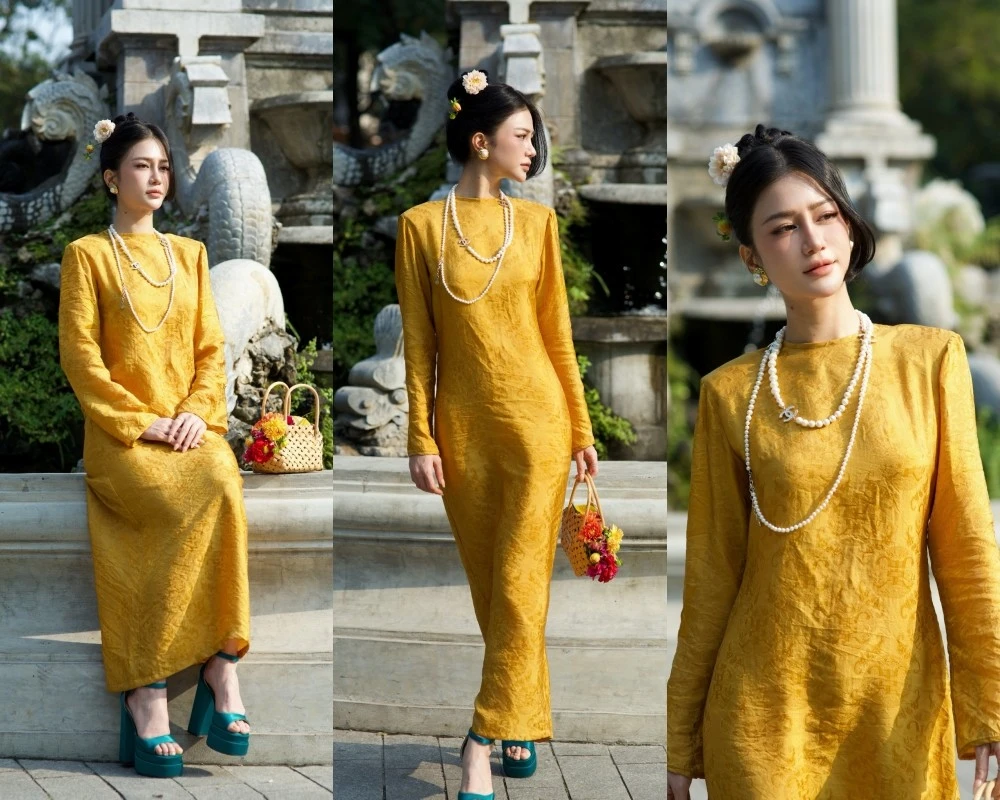 “Người đẹp Quảng Ninh” Trần Ngọc Bích diện áo dài khoe nhan sắc dịu dàng