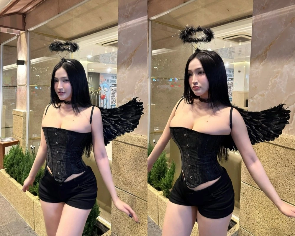 Hot girl Đồng Nai gây sốt với bộ ảnh ác quỷ căng đến 'nghẹt thở'