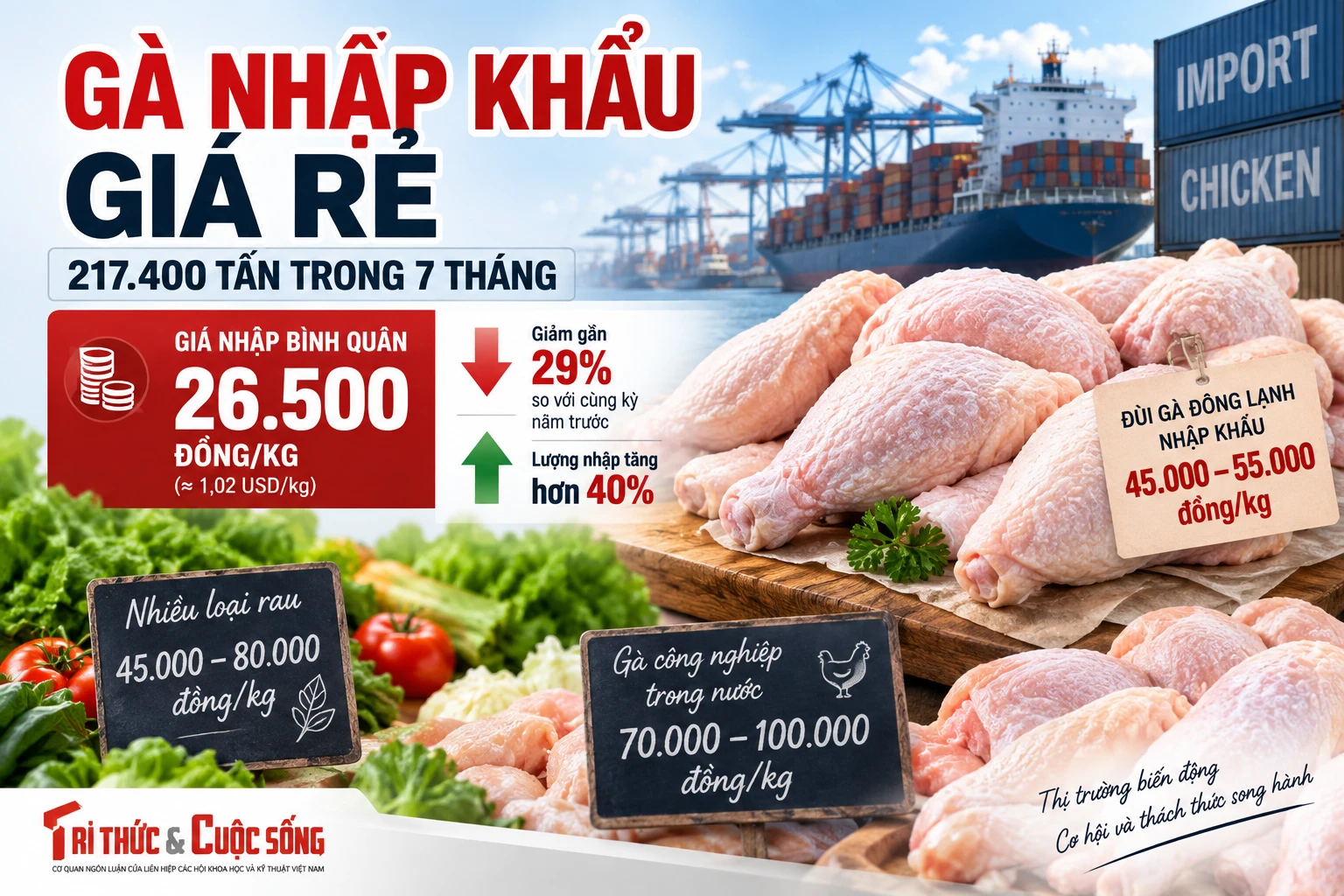 [INFOGRAPHIC] 7 THÁNG ĐẦU NĂM NHẬP KHẨU 214.400 TẤN THỊT VÀ PHỤ PHẨM GIA CẦM