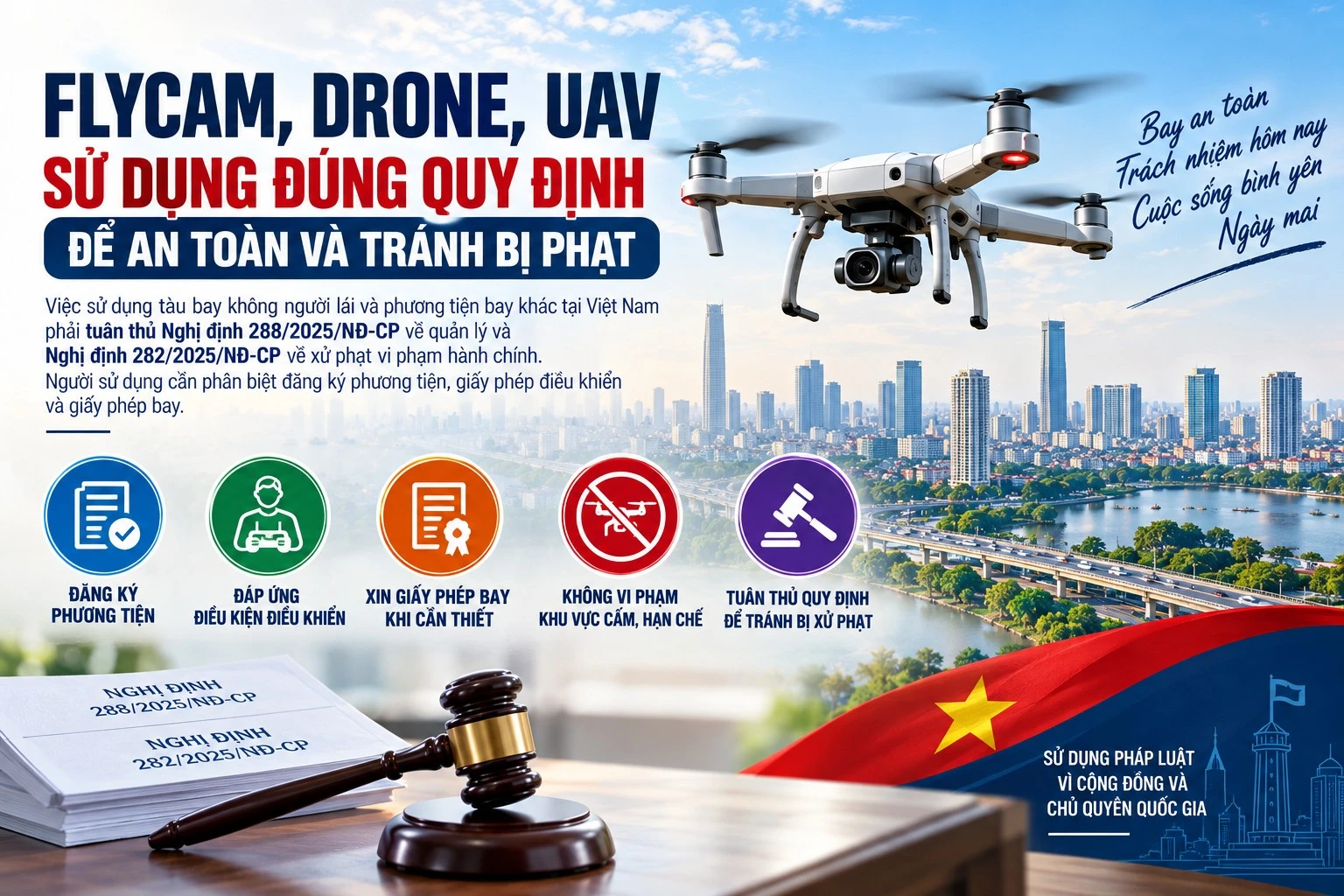 [INFOGRAPHIC] Flycam, drone, UAV: Những quy định cần biết trước khi bay