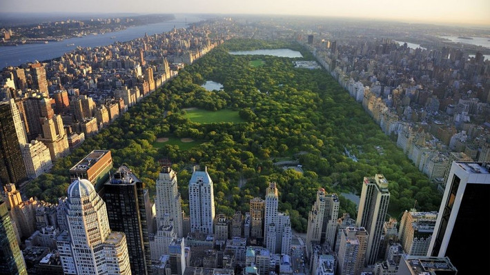 Công viên Trung tâm ở Manhattan là một ốc đảo xanh mướt được bao quanh bởi những tòa nhà chọc trời. Ảnh: learnbright.