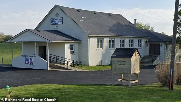 Sau đó, kẻ nổ súng đã cướp một chiếc xe và chạy trốn đến nhà thờ Richmond Road Baptist, nơi hắn ta bị cảnh sát truy đuổi, bao vây. Ảnh: Nhà thờ Richmond Road Baptist.
