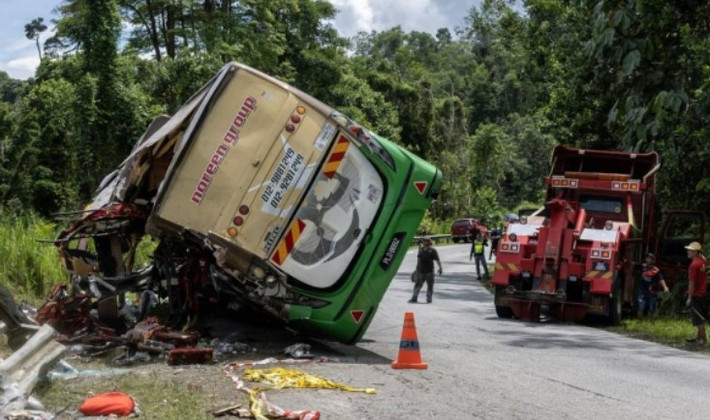33 người khác bị thương, trong đó có 7 người nguy kịch, đang được điều trị tại Bệnh viện Gerik. Ảnh: Bernama.