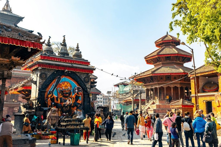 Thủ đô Kathmandu được mệnh danh là bảo tàng văn hóa sống của thế giới vì sự hiện diện của nhiều Di sản văn hóa được UNESCO công nhận. Đáng chú ý, chỉ riêng Thung lũng Kathmandu đã có 7 di sản. Ảnh: RP.