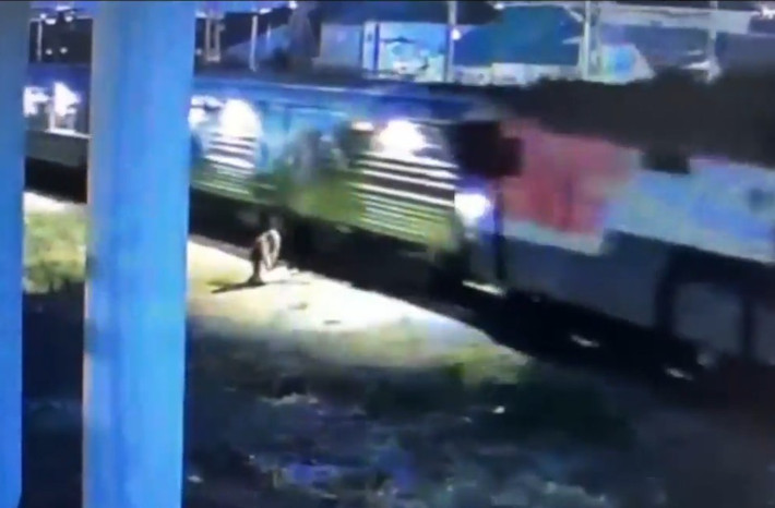 Trước đó, một vụ việc tương tự đã xảy ra vào năm ngoái khi một hành khách anh hùng được nhìn thấy nhảy xuống đường ray tàu hỏa để cứu một đứa trẻ mới biết đi - chỉ 22 giây trước khi một chuyến tàu ầm ầm chạy qua.